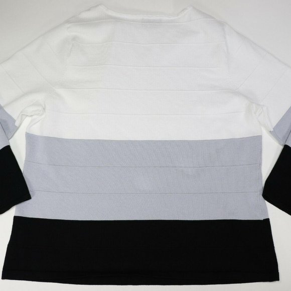 Investments II Womens MultiColor Sweater 3/4 Sleev - Picture 2 of 7